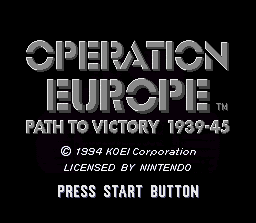   OPERATION EUROPE - PATH TO VICTORY 1939-45
